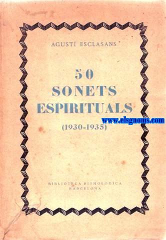 50 sonets espirituals (1930-1935).