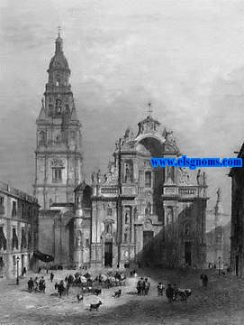 Album Pittoresque de l'Espagne (Cathdrale de Murcie). Vues,monuments, types. Dessins et gravs sur acier par les plus habiles artistes. 