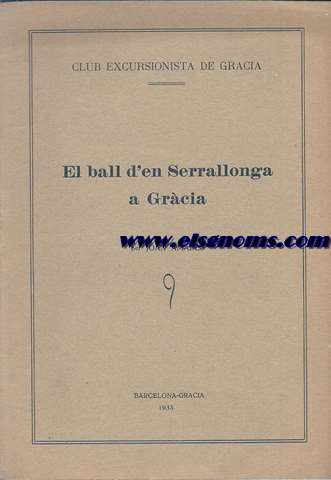 El Ball de Serrallonga a Grcia.