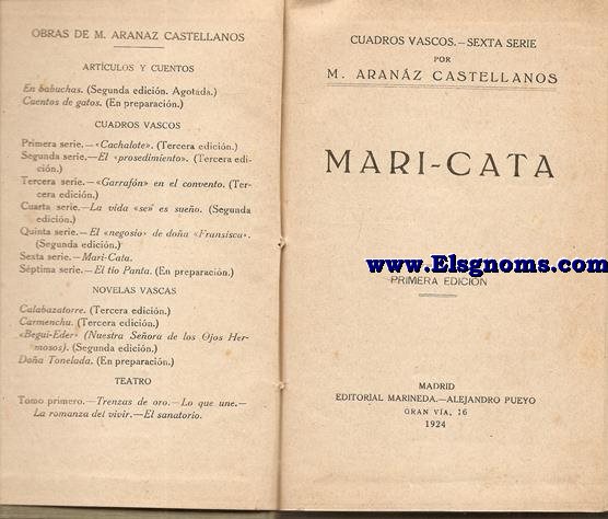 Mari-Cata. Cuadros vascos. 6 serie.