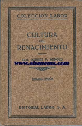 Cultura del renacimiento.