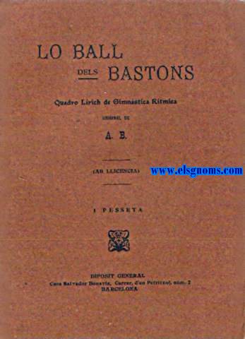 Lo Ball dels Bastons. Quadro lirich de gimnstica rtmica,original  de A.B.