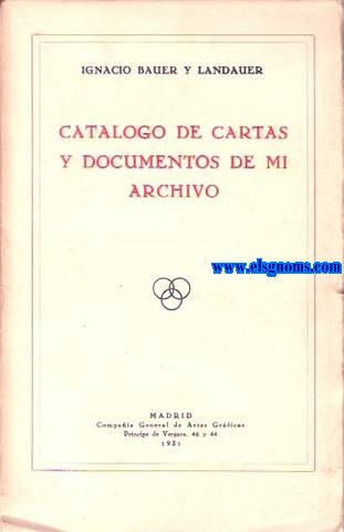 Catlogo de cartas y documentos de mi archivos.