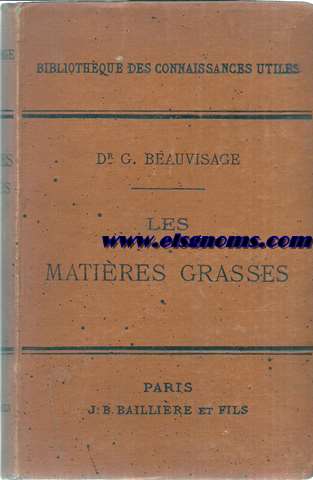 Les matires grasses.