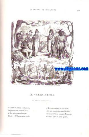 Chansons de P.-J. de Branger. anciennes et posthumes. Nouvelle dition populaire orne de 161 dessins indits, et de vignettes nombreuses par MM.Andrieux, Bayard, Crpon,Claverie, Darjou, G.Durand,Frat, Giacomelli, Lorsay, Morin, Pauquet, Riou, Sauvageot, Viollat, Worms.