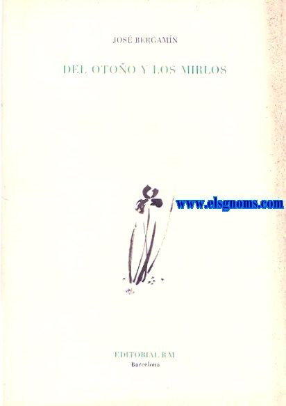 Del otoo y los mirlos. Madrid. El Retiro. Otoo 1962. Fotografas de Luca Serredi. Vieta de Ramn Gaya.