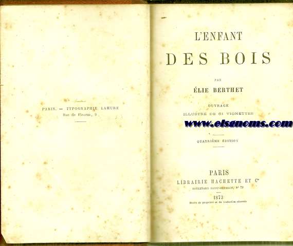 L'enfant des bois.