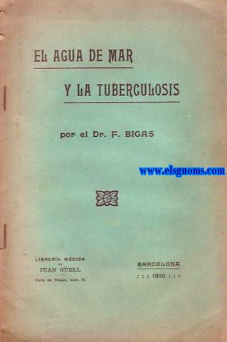 El agua de mar y la tubercolosis.