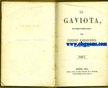 La gaviota, novela original de costumbres espaolas.