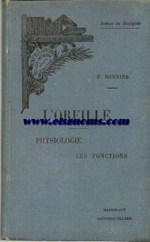 L'oreille. Physiologie.Les functions.