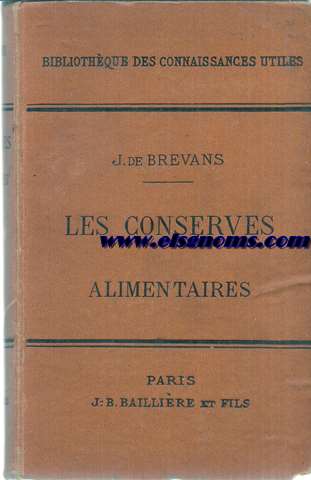 Les conserves alimentaires
