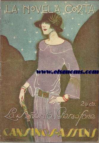 La Seorita Persfone. Novela. Ilustraciones de Melendreras.