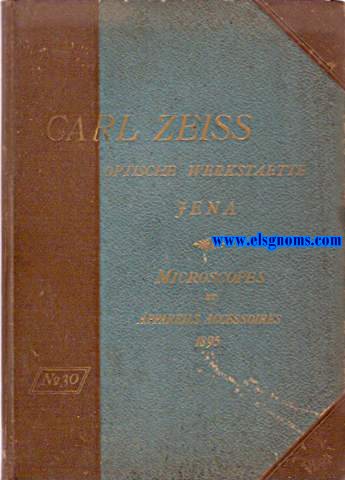N 30. Carl Zeiss optische werskstaette. Jena. Microscopes et appareils accessoires.