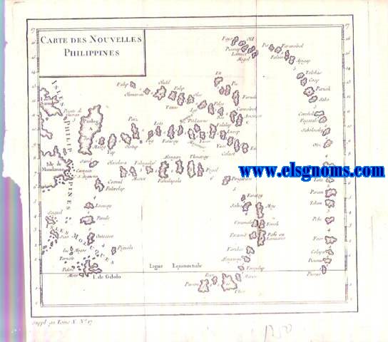 Carte des Nouvelles Philipines.
