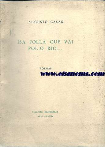 Isa folla que vai pol-o rio... Poemas.