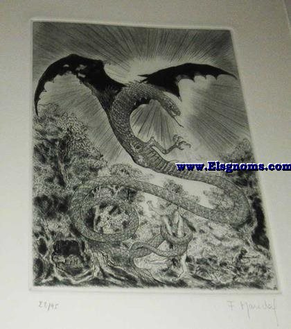 La Mitologa Asturiana. Libro ilustrado por Franois Marechal.