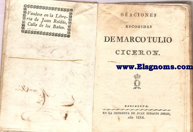 Oraciones escogidas.