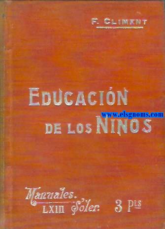 Educacin de los nios.