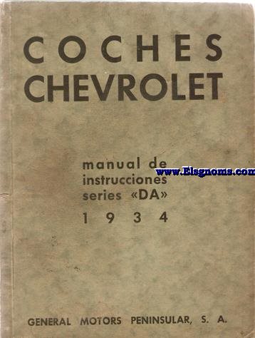 Coches chevrolet. Manual de instrucciones series 