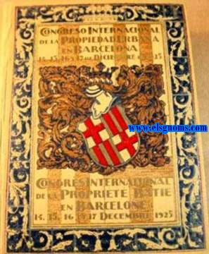 Congreso Internacional de la Propiedad Urbana en Barcelona. 14,15,16 y 17 de Diciembre de 1925.