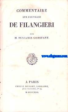 Commentaire sur l'ouvrage de Filangieri par...