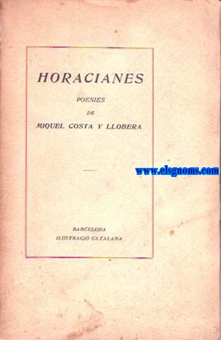 Horacianes. Poesies.