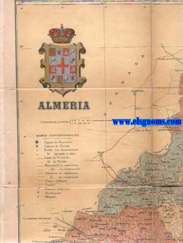 Mapa de la Provincia de Almera.