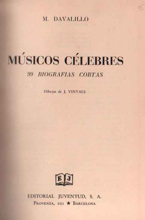 99 biografas cortas de msicos clebres.