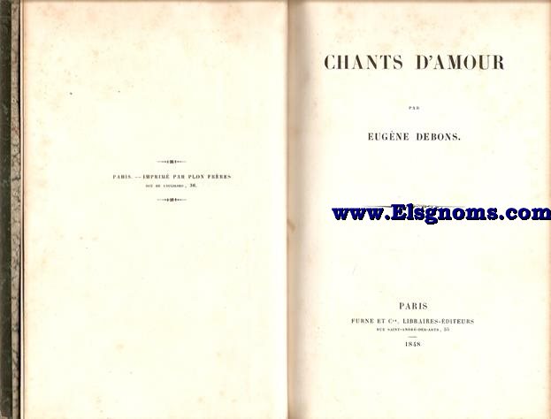 Chants d'amour.