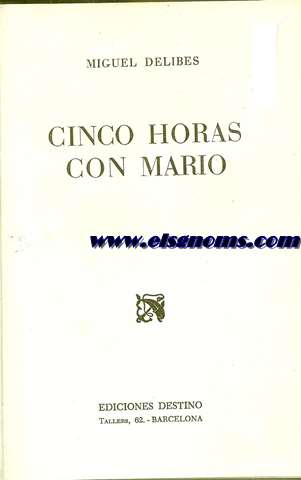 Cinco horas con Mario.