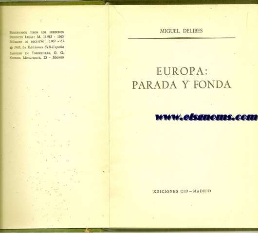 Europa: Parada y fonda.
