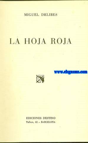 La hoja roja.