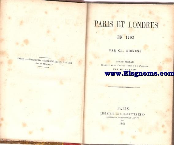 Paris et Londres en 1795. Traduit avec l'autorisation de l'auteur par Mme.Loreau.