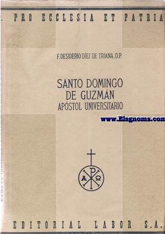 Santo Domingo de Guzmm, apstol universitario.