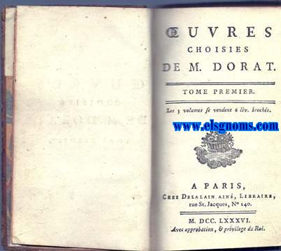 Oeuvres choises.