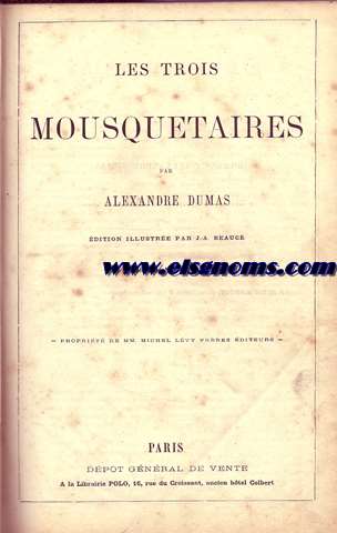 Les trois mousquetaires.Vingt Ans aprs.Editions illustres par J.A.Beauc.