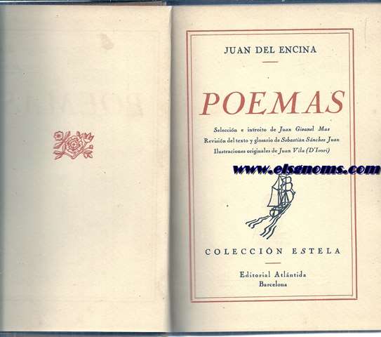 Poemas. Seleccin e introito de Juan Ginavel Mas. Revisin del texto y glosario de Sebastin Snchez Juan.