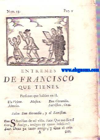 Entrems de Francisco que tienes. Para cinco personas.