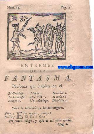 Entrems de la fantasma. Para 9 personas.