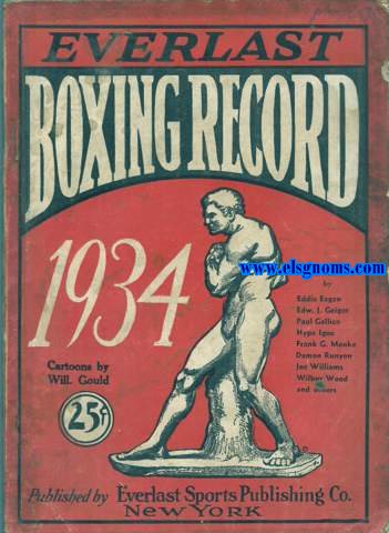 Everlast Boxing Record for 1934.