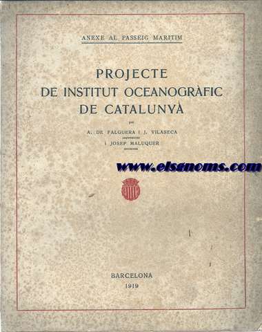 Projecte de Institut Oceanogfic de Catalunya.Anexe al passeig martim.
