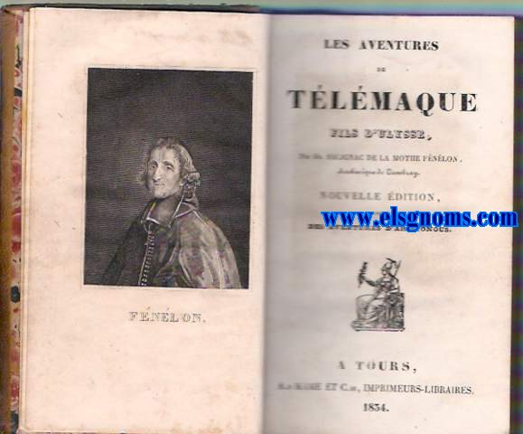 Les aventures de Tlmaque fils d'Ulysse. Nouvelle edition augmente des Aventures d'Aristonous.