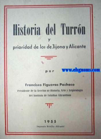 Historia del Turrn y prioridad de los de Jijona y Alicante.