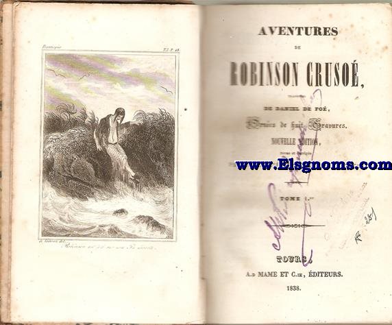 Aventures de Robinsn Crusoe.