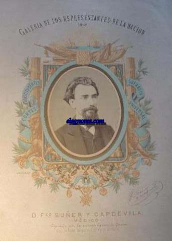 D.Francisco Suer y Capdevila. Mdico.Diputado por la circunscripcin de Gerona.Naci en Rosas el 4 de Marzo de 1826.