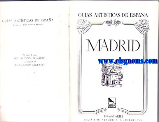 Madrid.Guas Artsticas de Espaa.