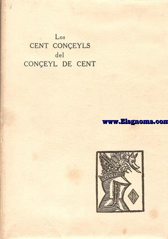 Los Cent Coneyls del Coneyl de Cent escrits de ma de Fra Feliu Piu de Sanct Guiu canonie de la Seu ab altres Maximes e Veritats que shi enclouhen en vers.Se ven a Barcelona a can Lhopis lhibraire a la marca de La Campana,Rambla dels Caputxins,sota l'Hostal del Orient e per tot arreu.