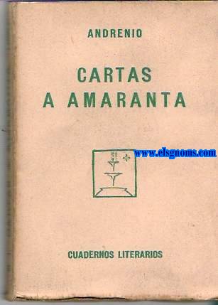 Cartas a Amaranta.