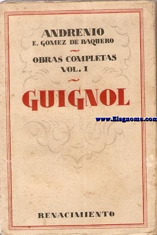 Guignol. Con un prlogo de Ramon Menndez Pidal.