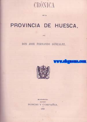 Crnica de la Provincia de Huesca.